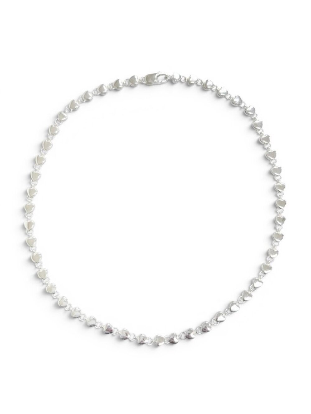Tiffany & Co Vintage Puff Heart Necklace 925 Sterling Silver